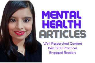 write you a high quality article on mental health topics
