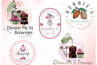 stunning logo for baking, cupcakes and cakes for you