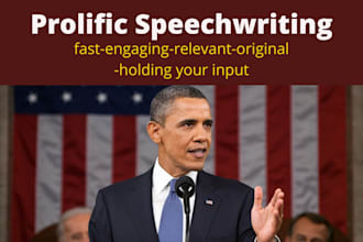 write impressive speech building on your core theme