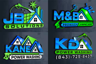 do professional pressure washing power washing and roof cleaning logo
