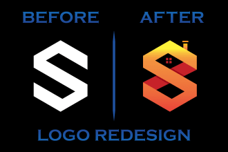 redesign, revamp or fix your logo creatively