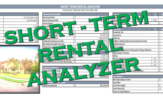 provide a real estate short term rental analyzer