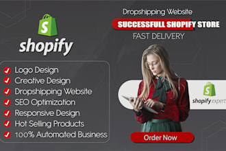 create a professional shopify dropshipping or affiliate store