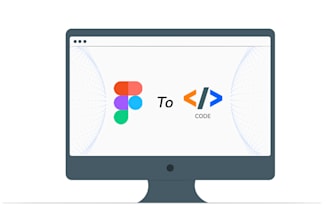 design a fully responsive UI UX  in figma and convert to code flutter or js