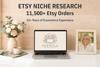 research your etsy niche market, ideal customer and competition