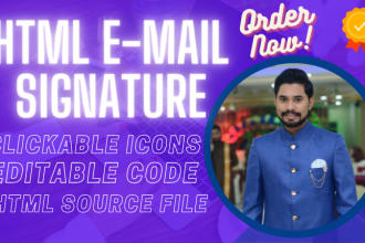 create clickable HTML email signature for email marketing