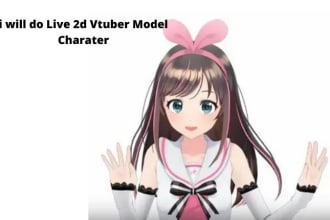 design live 2d rigging for your 2d vtuber character model