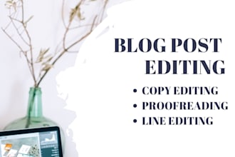 copy edit and proofread your blog post