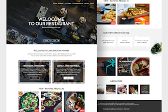 build unique catering personal chef restaurant food website and online ordering