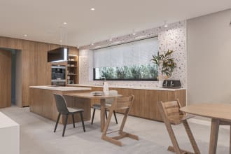 create 3d realistic interior kitchen visualization