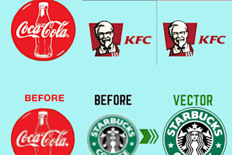 do vector tracing, vectorize image, convert logo to vector