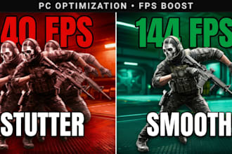 diagnose and fix fps drops, boost fps and optimize PC for gaming performance
