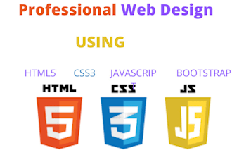 be your frontend web developer, bootstrap, javascript