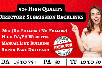 create high quality dofollow web directory submission backlinks manually