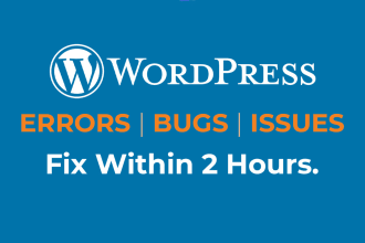 fix wordpress errors, wordpress bugs and issues