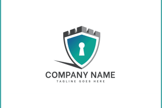 make a unique cyber security tech and technology logo design