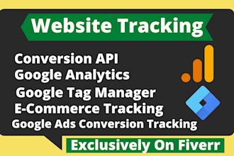 set up google analytics, tag manager, facebook pixel, conversion API,