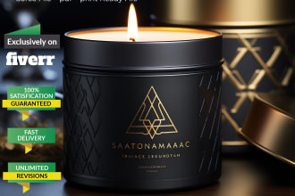 do vintage candles and soap label design asap