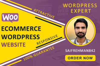 design business or ecommerce wordpress website