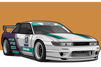 do personalized automotive car cartoon gift for car enthusiast