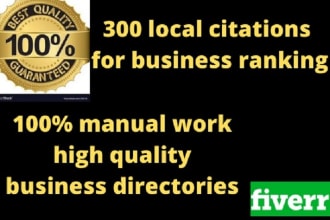 do 300 local citations and business directories