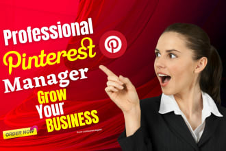 be your pinterest manager, create pins, boards and do SEO