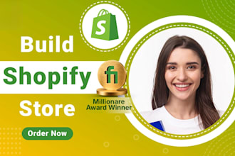 build shopify store or dropshipping ecommerce store