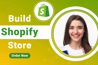 build shopify store or dropshipping ecommerce store