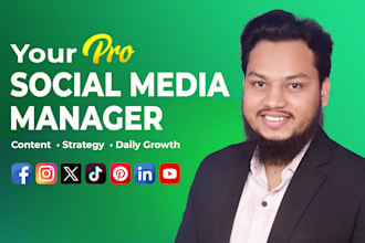be your professional social media manager and content creator