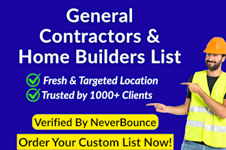provide general contractors and home builders list