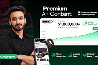 design premium a plus content or basic a plus content for your amazon product