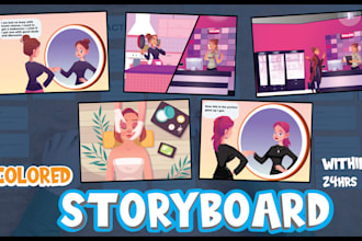 illustrate color storyboards for your projects
