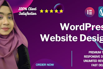 design a responsive wordpress website with astra theme