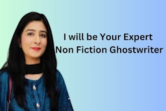ghostwrite your expert non fiction ebook as a ghostwriter