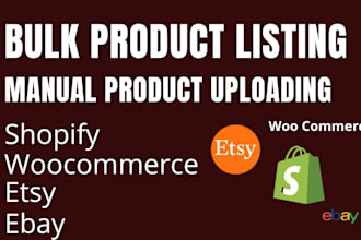 do bulk shopify product listing, product uploading