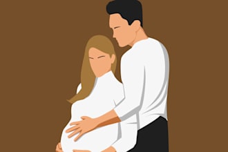 create flat minimalist vector illustration in 24 hours