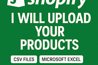 upload and manage your shopify products manually with accuracy