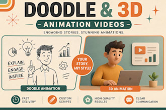 create doodle and animation videos for you