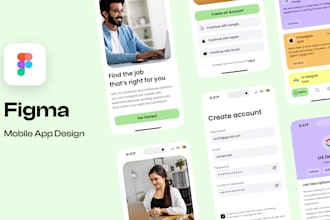 mobile app design in figma
