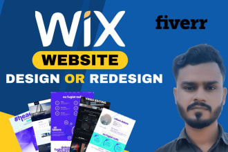 create wix website design or redesign wix website