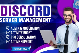 discord server moderation, activity and management