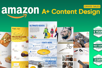 create amazon a plus content or ebc design
