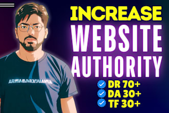 increase domain rating ahrefs DR domain authority moz da tf cf via seo backlinks