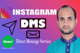 send instagram dms or direct massage and marketing service