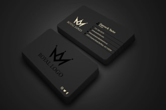do luxury minimalist business card and premium logo design