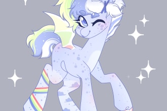 draw your mlp oc in base art