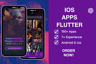 build a mobile app for ios, iphone, ipad or m1 mac with flutter
