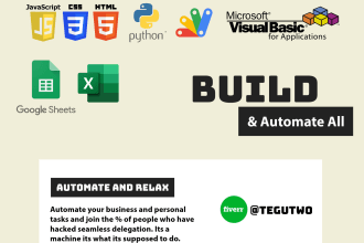 create excel and google sheets formulas and web programs