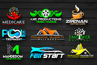 do unique, distinctive and professional business logo design