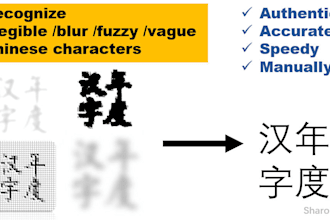 translate fuzzy illegible chinese characters and  handwriting